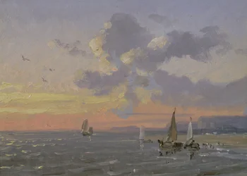 Meeresblick, Sonnenuntergang